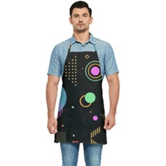 Colartive, Aesthetic, Amoled, Black, Colorful, Desenho Kitchen Apron by kyorashop23