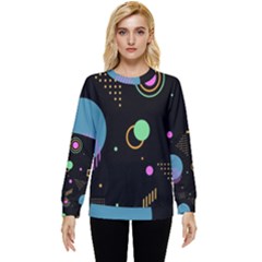 Colartive, Aesthetic, Amoled, Black, Colorful, Desenho Hidden Pocket Sweatshirt