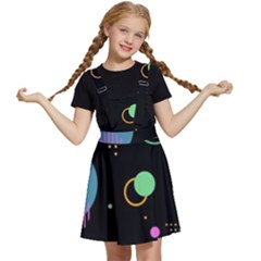 Colartive, Aesthetic, Amoled, Black, Colorful, Desenho Kids  Apron Dress by kyorashop23