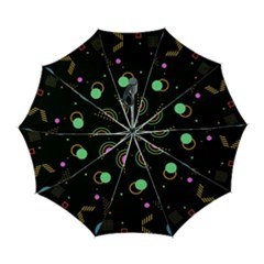 Colartive, Aesthetic, Amoled, Black, Colorful, Desenho Automatic Folding Umbrella With Case (large)