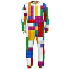 Colorful Bricks, Bricks, Colorful, Colors, Games, Lego, Rainbow Onepiece Jumpsuit (men)