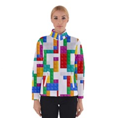 Colorful Bricks, Bricks, Colorful, Colors, Games, Lego, Rainbow Women s Bomber Jacket