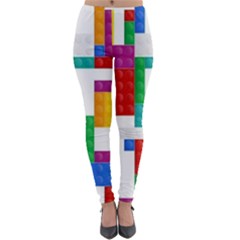 Colorful Bricks, Bricks, Colorful, Colors, Games, Lego, Rainbow Lightweight Velour Leggings by kyorashop23