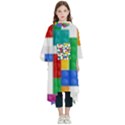 Colorful Bricks, Bricks, Colorful, Colors, Games, Lego, Rainbow Kids  Hooded Rain Ponchos View1