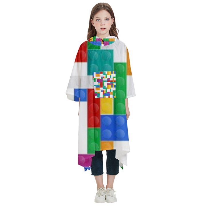 Colorful Bricks, Bricks, Colorful, Colors, Games, Lego, Rainbow Kids  Hooded Rain Ponchos