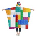 Colorful Bricks, Bricks, Colorful, Colors, Games, Lego, Rainbow Kids  Hooded Rain Ponchos View2