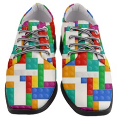 Colorful Bricks, Bricks, Colorful, Colors, Games, Lego, Rainbow Women Heeled Oxford Shoes by kyorashop23