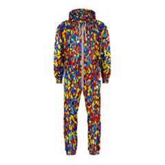 Colorful Lego Texture Lego Bricks Hooded Jumpsuit (kids)