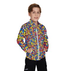 Colorful Lego Texture Lego Bricks Kids  Windbreaker