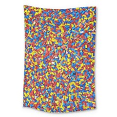 Colorful Lego Texture Lego Bricks Large Tapestry