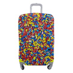 Colorful Lego Texture Lego Bricks Luggage Cover (small) by kyorashop23