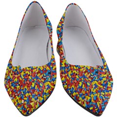 Colorful Lego Texture Lego Bricks Women s Block Heels  by kyorashop23