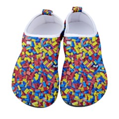 Colorful Lego Texture Lego Bricks Women s Sock-style Water Shoes by kyorashop23