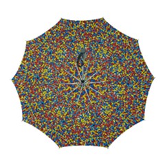 Colorful Lego Texture Lego Bricks Automatic Folding Umbrella With Case (large) by kyorashop23