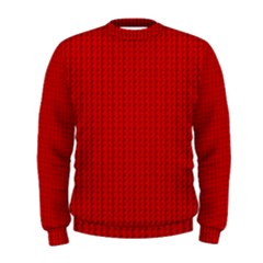 Ed Lego Texture Macro, Red Dots Background, Lego Men s Sweatshirt