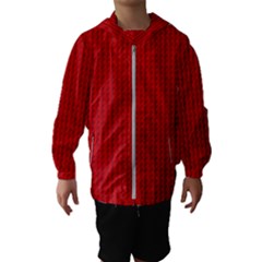 Ed Lego Texture Macro, Red Dots Background, Lego Kids  Hooded Windbreaker