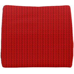 Ed Lego Texture Macro, Red Dots Background, Lego Seat Cushion by kyorashop23