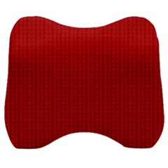 Ed Lego Texture Macro, Red Dots Background, Lego Velour Head Support Cushion by kyorashop23