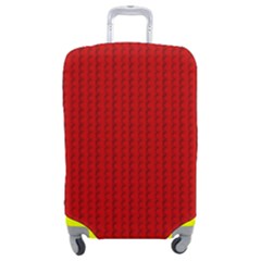 Ed Lego Texture Macro, Red Dots Background, Lego Luggage Cover (medium) by kyorashop23