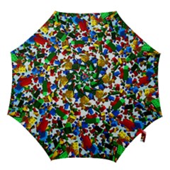 Falling Lego Bricks, Desenho Hook Handle Umbrellas (large) by kyorashop23