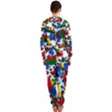 Falling Lego Bricks, Desenho Hooded Jumpsuit (Ladies) View2