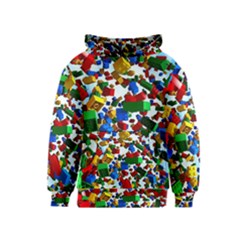 Falling Lego Bricks, Desenho Kids  Pullover Hoodie