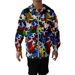 Falling Lego Bricks, Desenho Kids  Hooded Windbreaker