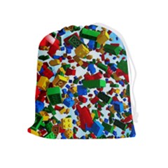 Falling Lego Bricks, Desenho Drawstring Pouch (xl) by kyorashop23