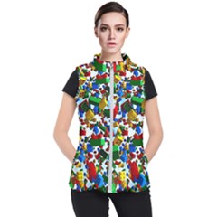 Falling Lego Bricks, Desenho Women s Puffer Vest