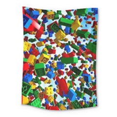 Falling Lego Bricks, Desenho Medium Tapestry