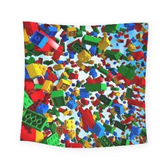 Falling Lego Bricks, Desenho Square Tapestry (small)