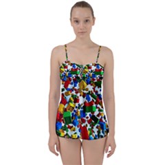 Falling Lego Bricks, Desenho Babydoll Tankini Set by kyorashop23