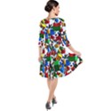 Falling Lego Bricks, Desenho Quarter Sleeve Waist Band Dress View2