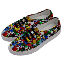 Falling Lego Bricks, Desenho Men s Classic Low Top Sneakers by kyorashop23