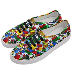 Falling Lego Bricks, Desenho Women s Classic Low Top Sneakers by kyorashop23