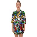 Falling Lego Bricks, Desenho Half Sleeve Chiffon Kimono View1