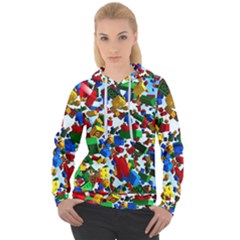 Falling Lego Bricks, Desenho Women s Overhead Hoodie