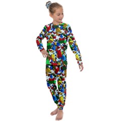 Falling Lego Bricks, Desenho Kids  Long Sleeve Set 