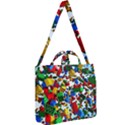 Falling Lego Bricks, Desenho Square Shoulder Tote Bag View2