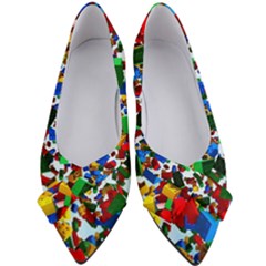 Falling Lego Bricks, Desenho Women s Bow Heels by kyorashop23