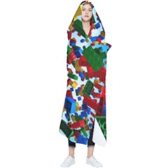 Falling Lego Bricks, Desenho Wearable Blanket by kyorashop23