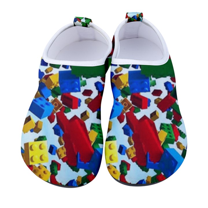 Falling Lego Bricks, Desenho Men s Sock-Style Water Shoes