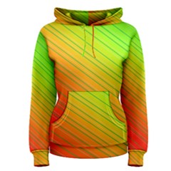 Orange Green Gradient Hunter Women s Pullover Hoodie