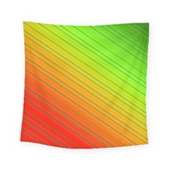 Orange Green Gradient Hunter Square Tapestry (small)