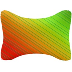 Orange Green Gradient Hunter Seat Head Rest Cushion by Dutashop