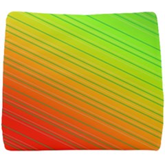 Orange Green Gradient Hunter Seat Cushion by Dutashop