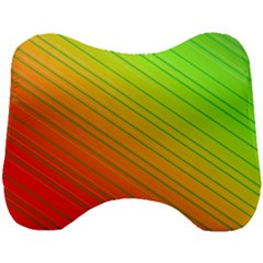 Orange Green Gradient Hunter Head Support Cushion by Dutashop