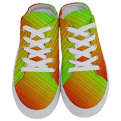 Orange Green Gradient Hunter Half Slippers by Dutashop