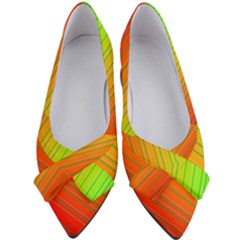 Orange Green Gradient Hunter Women s Bow Heels by Dutashop