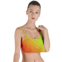 Orange Green Gradient Hunter Layered Top Bikini Top 